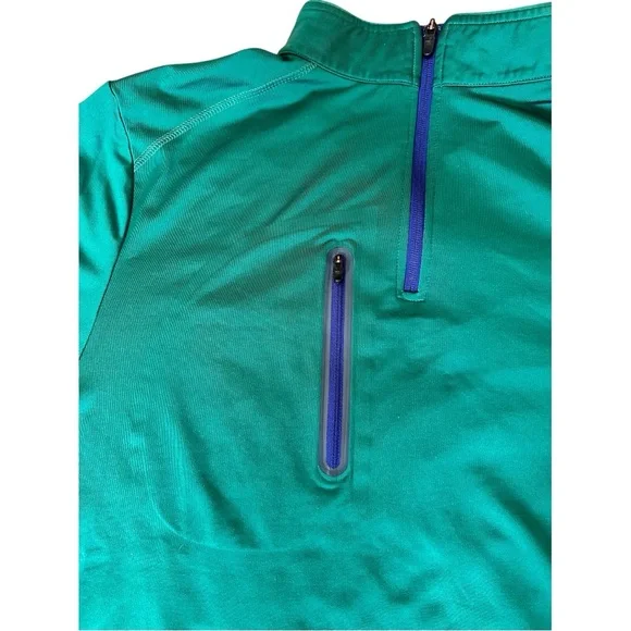 Masters Golf Sweater Green Quarter-Zip Pullover - Picture 4 of 11